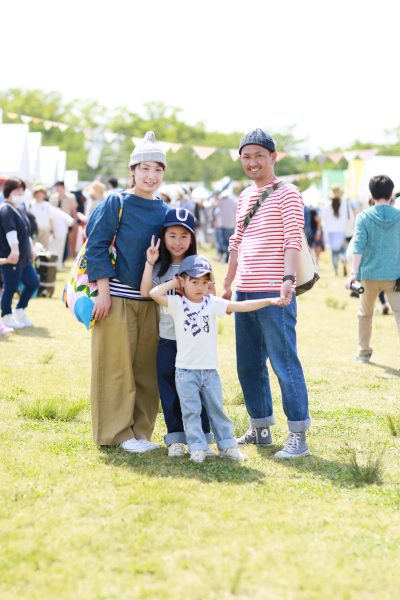 「暑い!! でもいいお天気で気持ちいいです」