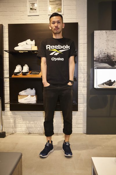 赤名亮祐さん（28）スタッフ<br />
「ReebokさんのSTYLEリスペクトしてます」