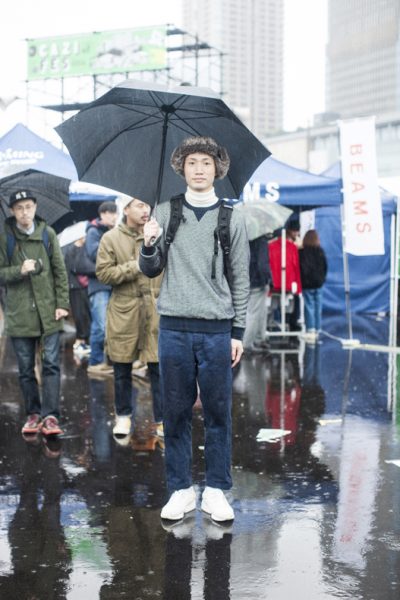 向井延之さん（21）調理師<br />
「調理師ガンバります」