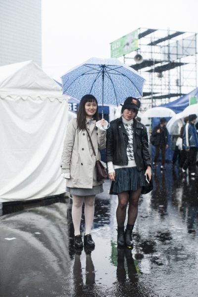 RIOさん（18）高校生<br />
「初カジフェス!　洋服たちがたくさんで楽しかったです!!」<br />
<br />
右<br />
KANAさん（18）高校生<br />
「めちゃくちゃ楽しくて、本当に来れて良かったです」