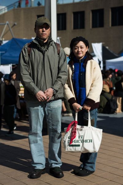 左<br />
小野善夫さん（?） 会社員<br />
「楽しくていいと思います」<br />
<br />
右<br />
小野マリさん（49） 主婦<br />
「楽しい嬉しいgood」