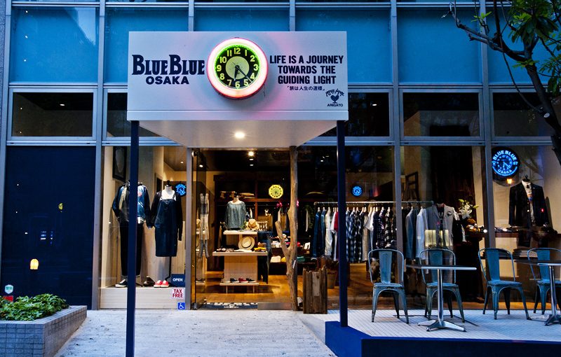 あの不変的ブランドBLUE BLUEの直営店がついに大阪へ