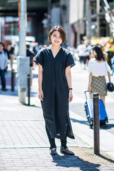 北口莉子さん（24） 会社員<br />
「Beauty&Youth UNITED ARROWS 心斎橋店をよろしくお願い致します」