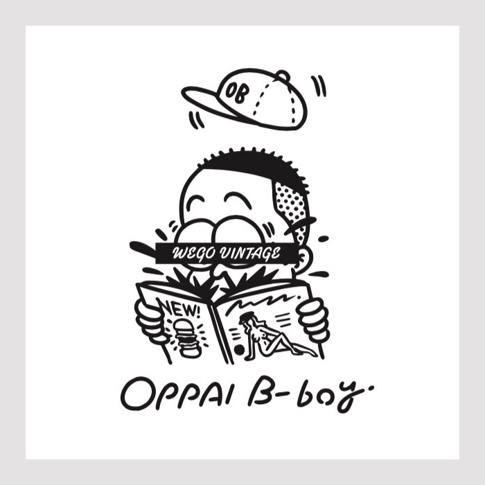 OPPAI B-boy×WEGO VINTAGEのプリントTEE ¥価格未定