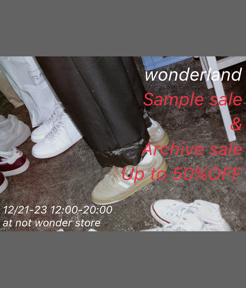 wonderland Sample sale & Archive sale