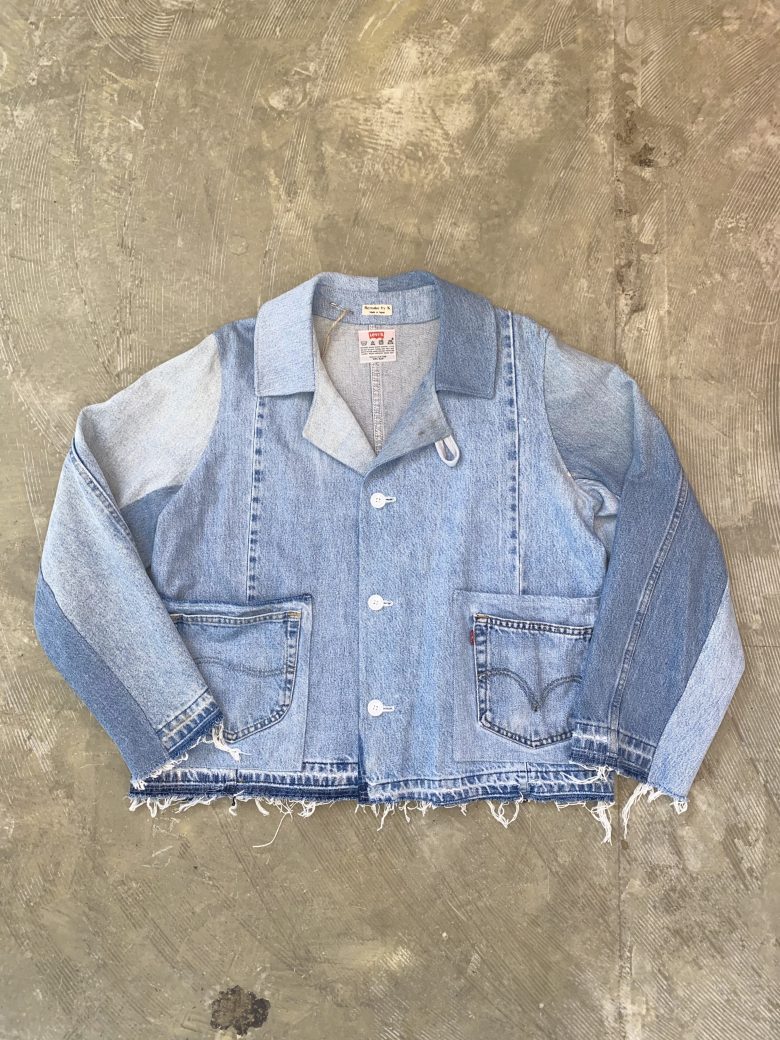 Remake<br />
by K “Rebuild” Denim Wide Jacket ¥30800