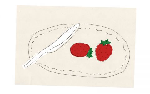 草莓與刀 / knife and strawberries