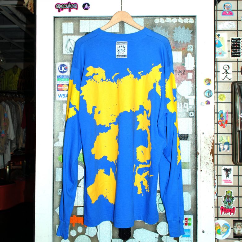 90s UK 『MORGAN PENN』 world map L/S Tee¥20,000(+Tax)<br />
90年代初期のUKカルトブランド『モーガン・ペン』のロンT