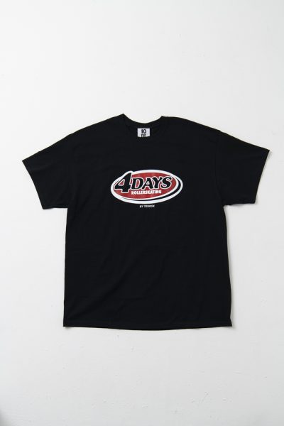 “4DAYS ROLLERSKATING BY TENBOX” Tee（BLK）¥6800