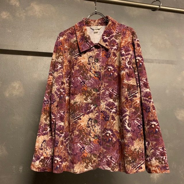 花柄コーデュロイジャケット　¥7500＋tax